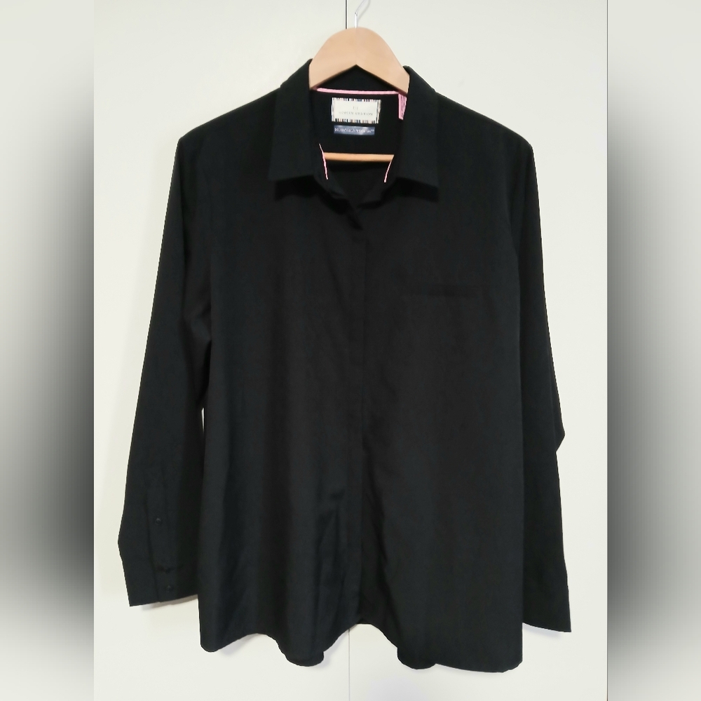​Modern Ambition Delightfully Technical No-Iron Button Up Top Recycled XL